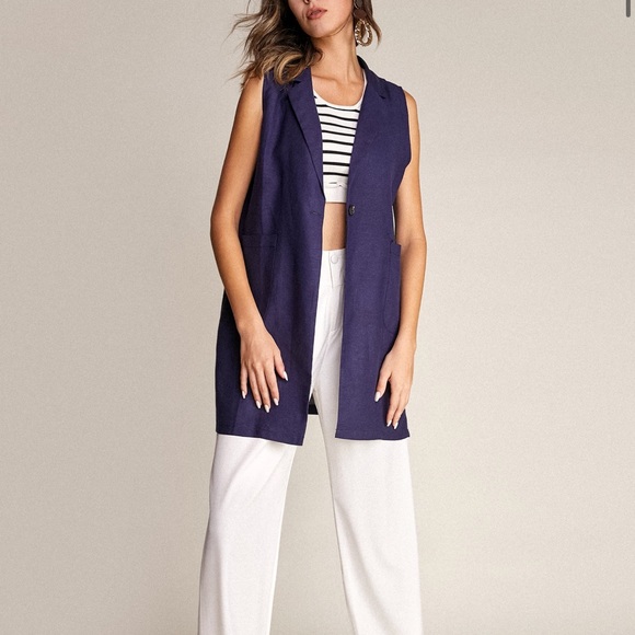 Fabiana Filippi Vest in Blu Notte main image 1